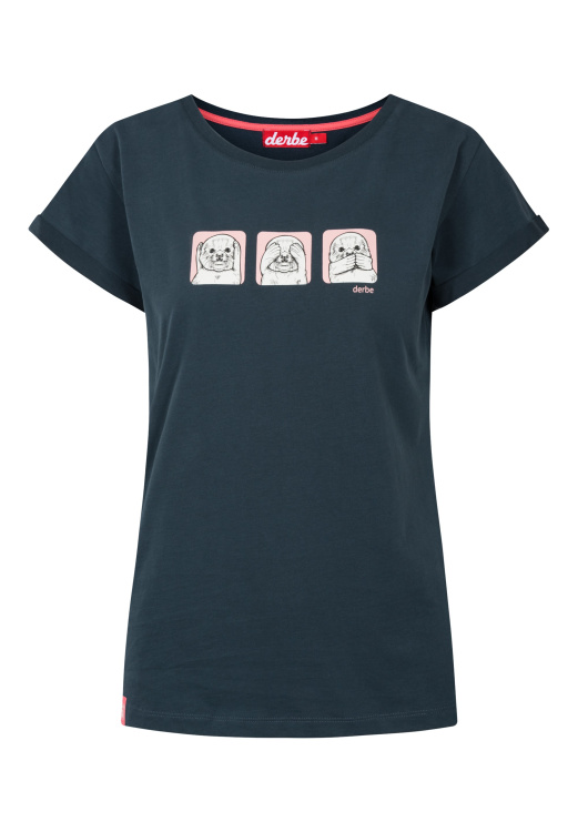 Derbe T-Shirt Kegelrobbe Women Derbe T-Shirt Kegelrobbe Women Farbe / color: navy ()