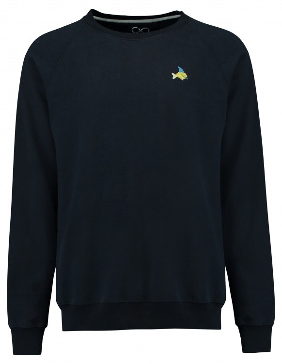 Blue Loop Originals Blue Fleece Embroidery Sweater Blue Loop Originals Blue Fleece Embroidery Sweater Farbe / color: fishshark astral navy ()