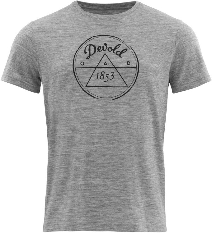 Devold 1853 Man Tee Devold 1853 Man Tee Farbe / color: grey melange ()