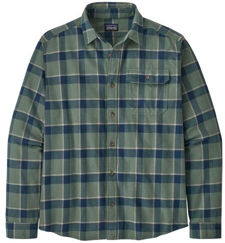 Patagonia Mens LS Cotton in Conversion LW Fjord Flannel Shirt Patagonia Mens LS Cotton in Conversion LW Fjord Flannel Shirt Farbe / color: graft hemlock green ()