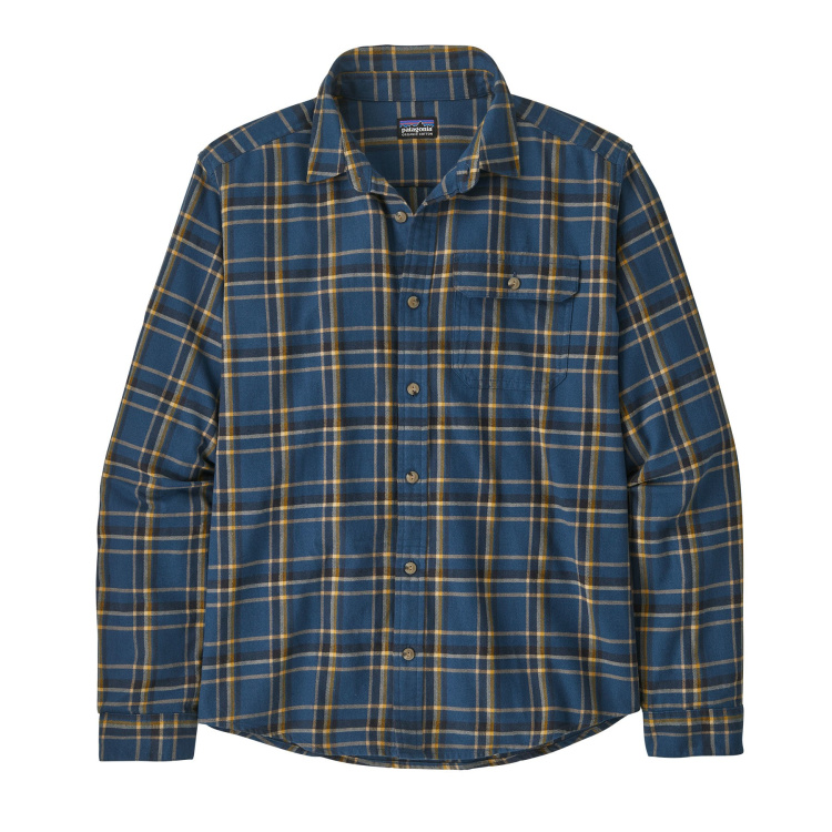 Patagonia Mens LS Cotton in Conversion LW Fjord Flannel Shirt Patagonia Mens LS Cotton in Conversion LW Fjord Flannel Shirt Farbe / color: major tidepool blue ()
