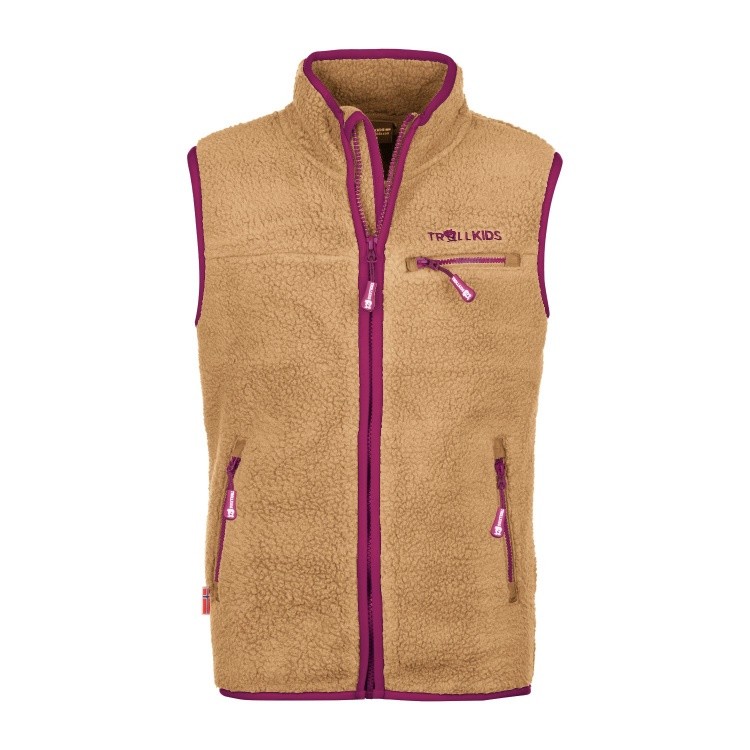 Trollkids Kids Hemsedal Vest Trollkids Kids Hemsedal Vest Farbe / color: honey/fireberry ()