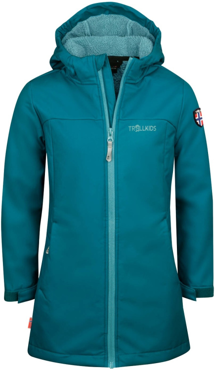 Trollkids Girls Kristiansand Coat Trollkids Girls Kristiansand Coat Farbe / color: teal/glac. green ()