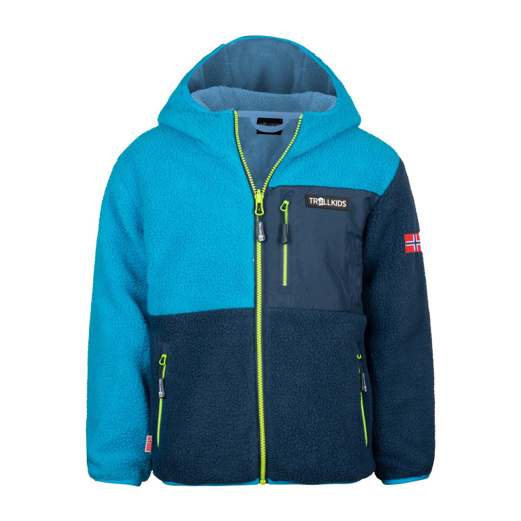 Trollkids Kids Aurlandsfjord Jacket Trollkids Kids Aurlandsfjord Jacket Farbe / color: vivid blue/night sky/cool lime ()