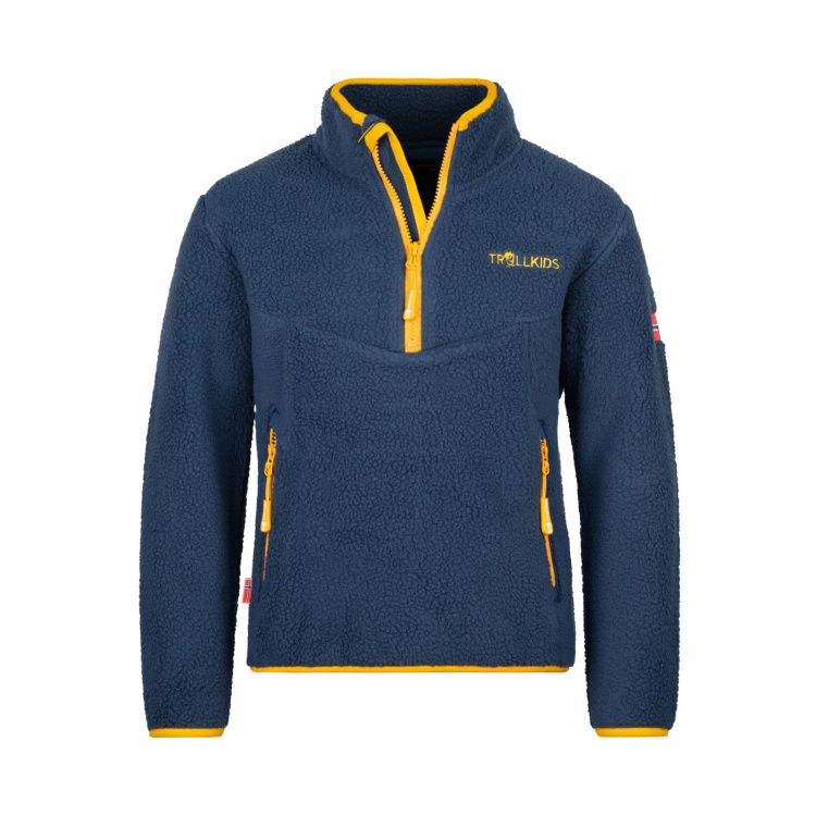 Trollkids Kids Hemsedal Half Zip Trollkids Kids Hemsedal Half Zip Farbe / color: mystic blue/golden yellow ()