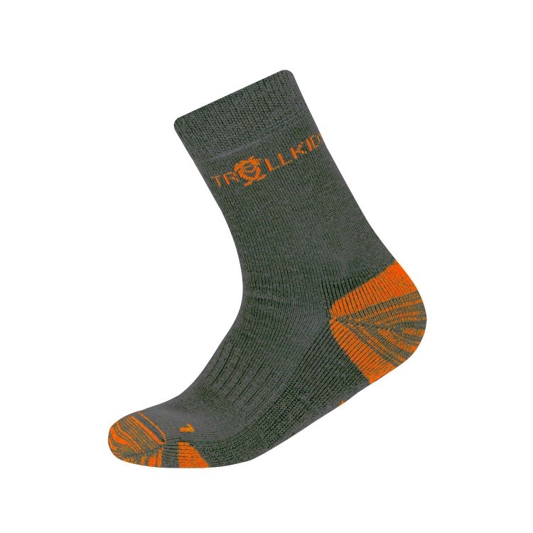 Trollkids Kids Preikestolen Hiking Socks Trollkids Kids Preikestolen Hiking Socks Farbe / color: anthracite/flame orange ()