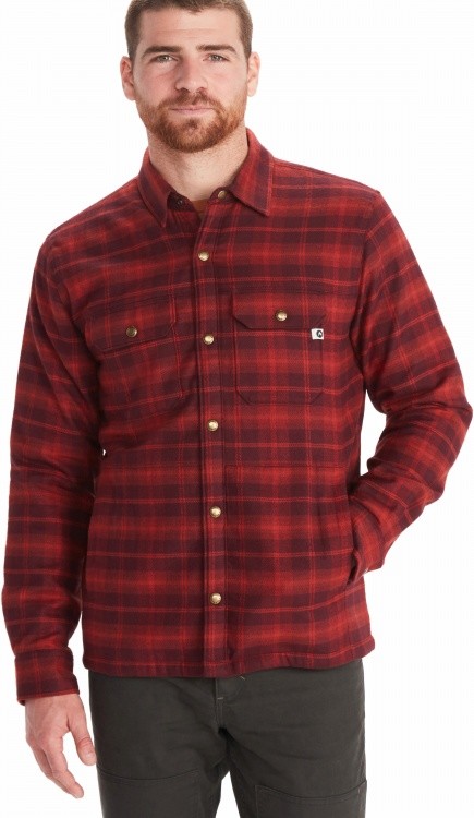 Marmot Ridgefield Heavyweight Sherpa Lined Flannel Marmot Ridgefield Heavyweight Sherpa Lined Flannel Farbe / color: port royal ()