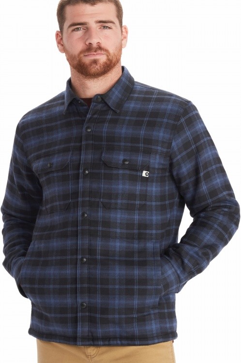 Marmot Ridgefield Heavyweight Sherpa Lined Flannel Marmot Ridgefield Heavyweight Sherpa Lined Flannel Farbe / color: storm ()