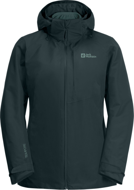 Jack Wolfskin Bergland 3in1 Jacket Women Jack Wolfskin Bergland 3in1 Jacket Women Farbe / color: sea green ()