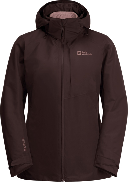 Jack Wolfskin Bergland 3in1 Jacket Women Jack Wolfskin Bergland 3in1 Jacket Women Farbe / color: dark maroon ()