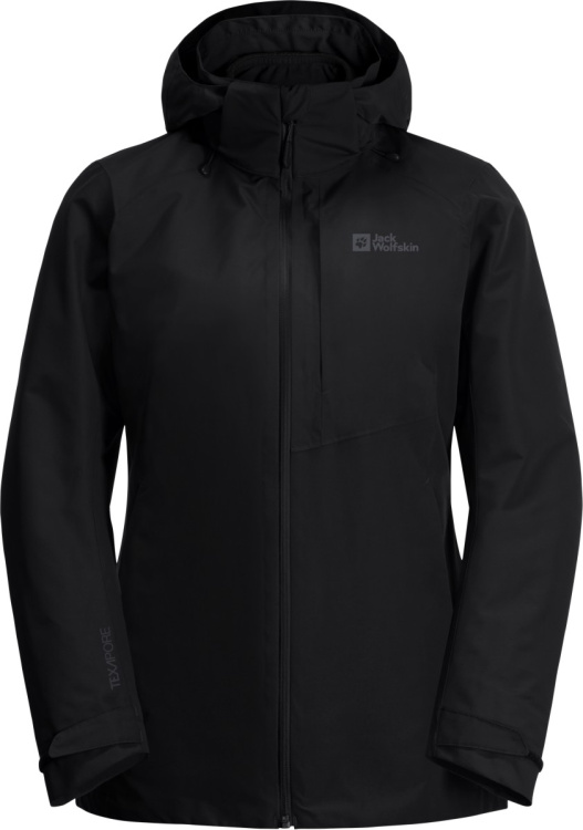 Jack Wolfskin Bergland 3in1 Jacket Women Jack Wolfskin Bergland 3in1 Jacket Women Farbe / color: black ()