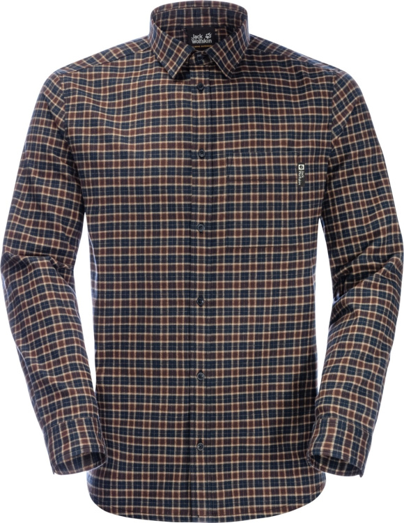 Jack Wolfskin Bergweg Shirt Men Jack Wolfskin Bergweg Shirt Men Farbe / color: dark oak checks ()