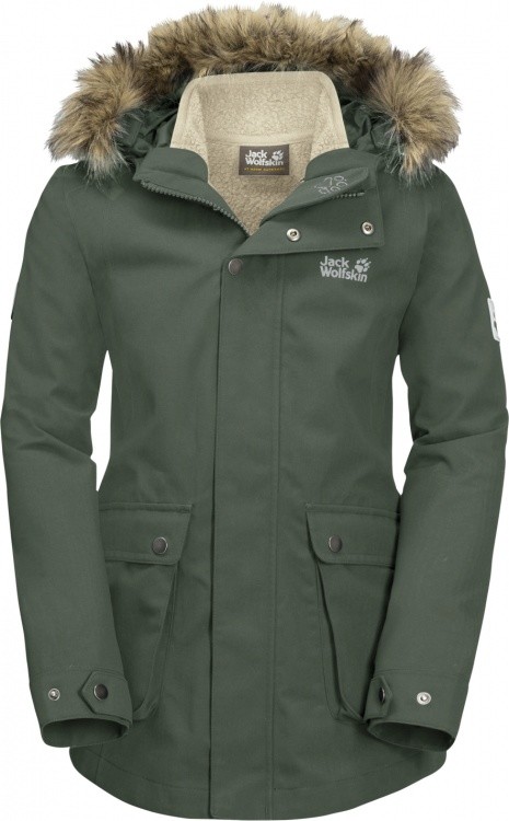 Jack Wolfskin Girls Elk Island 3in1 Parka Jack Wolfskin Girls Elk Island 3in1 Parka Farbe / color: thyme green ()