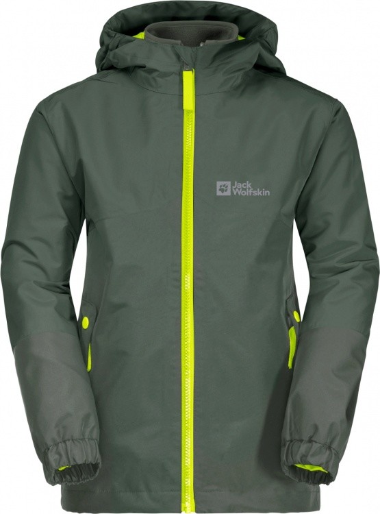 Jack Wolfskin Boys Iceland 3in1 Jacket Jack Wolfskin Boys Iceland 3in1 Jacket Farbe / color: thyme green ()