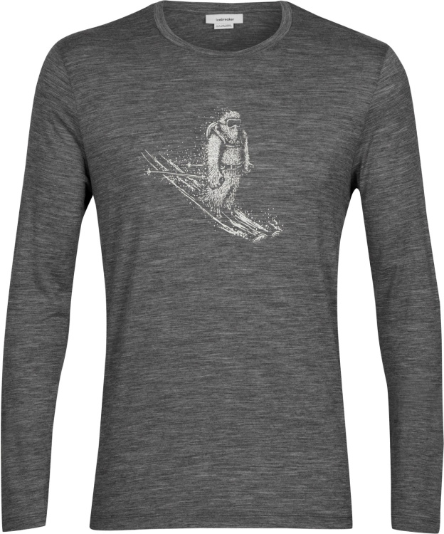 Icebreaker Tech Lite II LS Tee Skiing Yeti Icebreaker Tech Lite II LS Tee Skiing Yeti Farbe / color: gritstone hthr ()