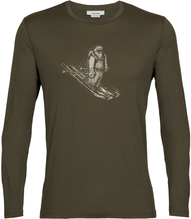 Icebreaker Tech Lite II LS Tee Skiing Yeti Icebreaker Tech Lite II LS Tee Skiing Yeti Farbe / color: loden ()