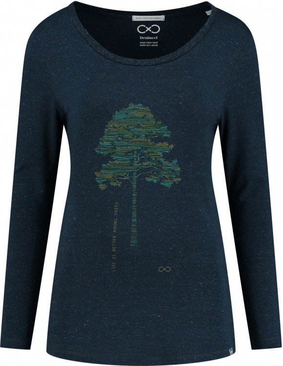 Blue Loop Originals Denimcel Stretch LS Big Tree Women Blue Loop Originals Denimcel Stretch LS Big Tree Women Farbe / color: dress blue ()