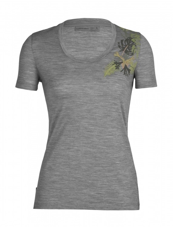 Icebreaker Tech Lite II Scoop Tee Fab Fern Women Icebreaker Tech Lite II Scoop Tee Fab Fern Women Farbe / color: metro hthr ()