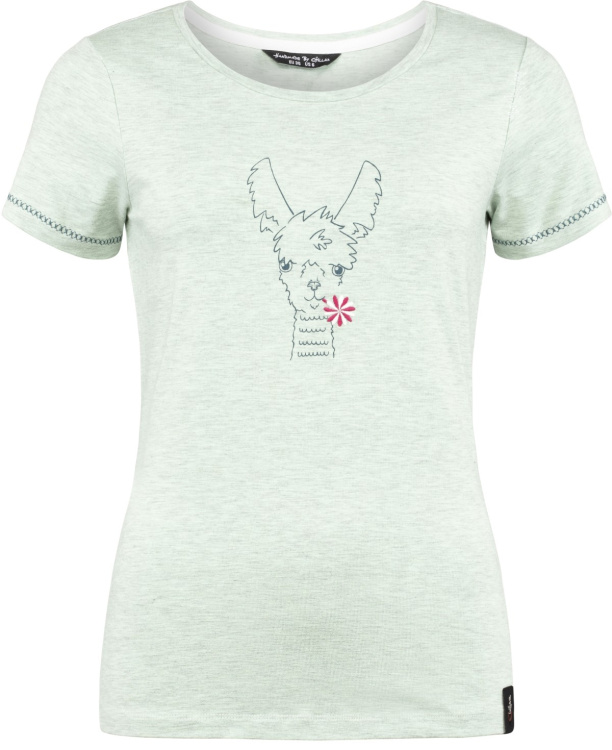 Chillaz Saile Happy Alpace T-Shirt Women Chillaz Saile Happy Alpace T-Shirt Women Farbe / color: light green melange ()