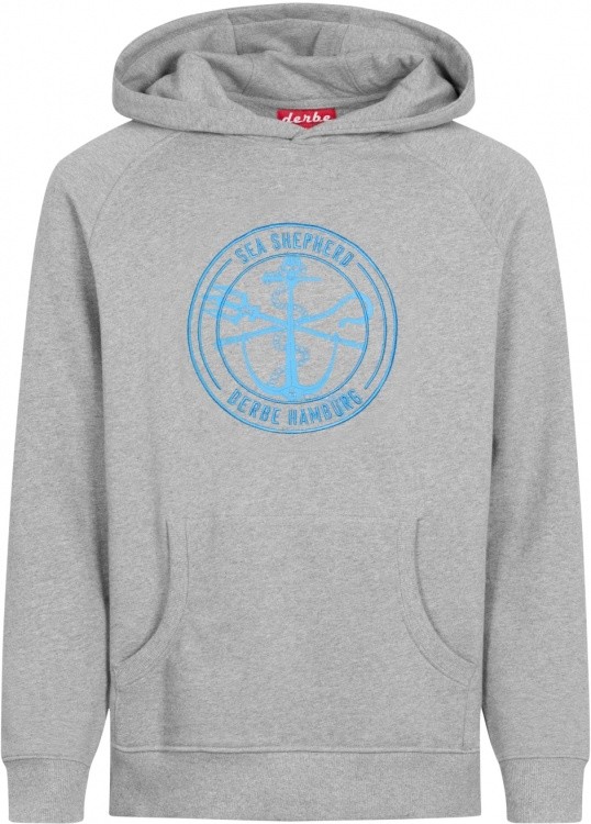 Derbe Hoody JF Zobel GOTS Men Derbe Hoody JF Zobel GOTS Men Farbe / color: grey melange/briliant blue ()