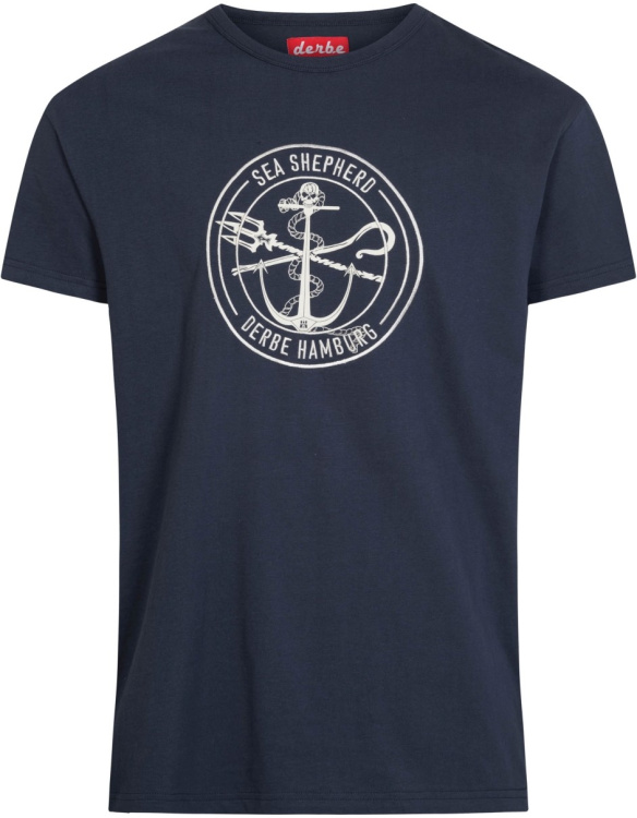 Derbe T-Shirt JF Barsch Mono GOTS Derbe T-Shirt JF Barsch Mono GOTS Farbe / color: navy/off white ()