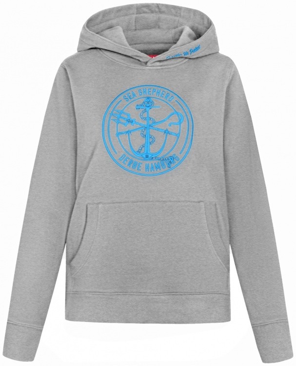 Derbe Hoody JF Zope GOTS Women Derbe Hoody JF Zope GOTS Women Farbe / color: grey melange/briliant blue ()