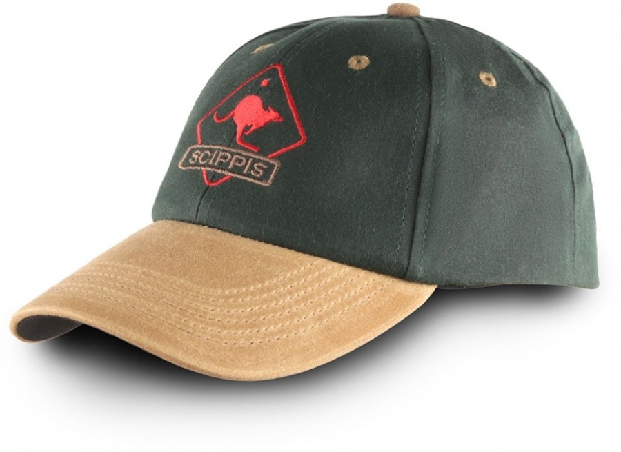 Scippis Australian Adventure Wear Oilskin Cap Scippis Australian Adventure Wear Oilskin Cap Farbe / color: tan/bottlegreen ()