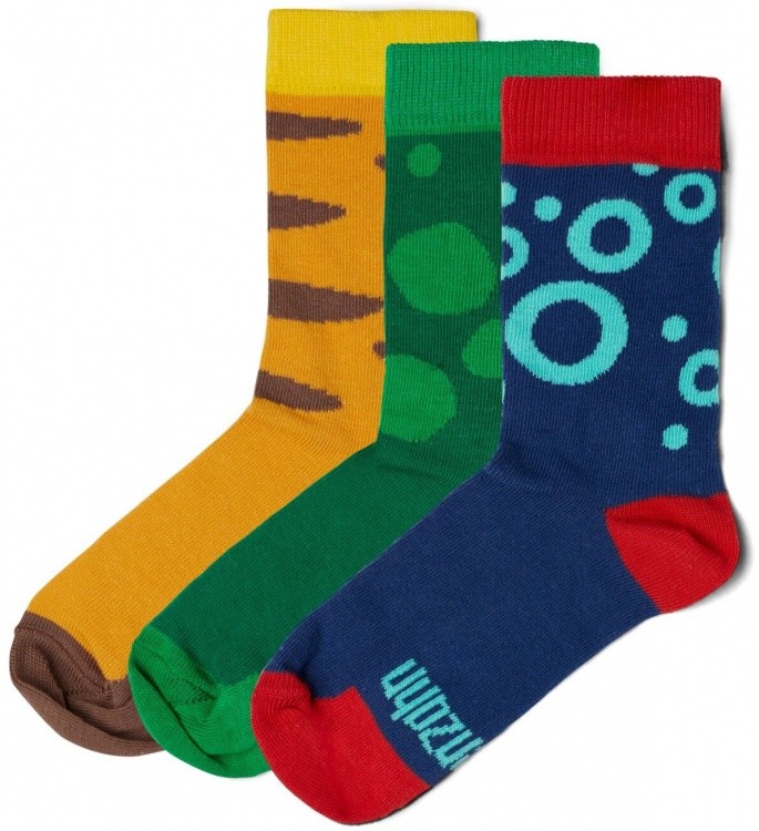 Affenzahn Socken 3er Set GOTS Bio Baumwolle Affenzahn Socken 3er Set GOTS Bio Baumwolle Farbe / color: Tiger, Frosch, Oktopus ()