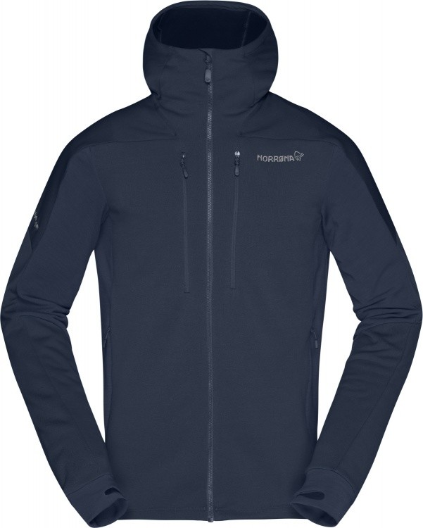 Norrona Trollveggen Powerstretch Pro Zip Hood Mens Norrona Trollveggen Powerstretch Pro Zip Hood Mens Farbe / color: indigo night ()