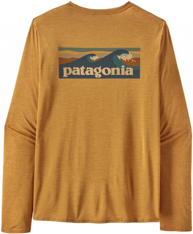 Patagonia Mens LS Cap Cool Daily Graphic Shirt Patagonia Mens LS Cap Cool Daily Graphic Shirt Farbe / color: bsl pufferfish gold ()