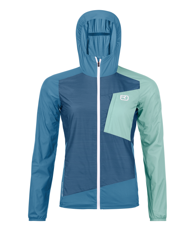 Ortovox Windbreaker Jacket Women Ortovox Windbreaker Jacket Women Farbe / color: petrol blue ()