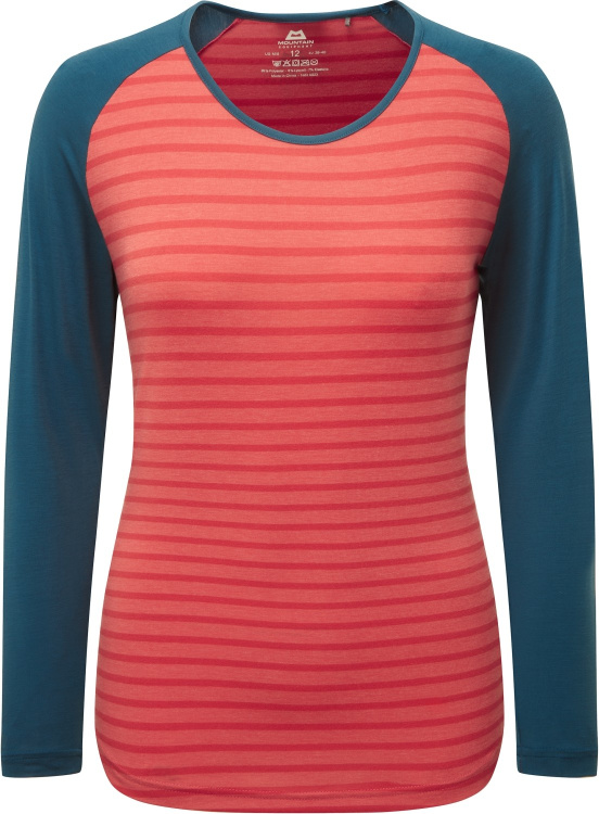 Mountain Equipment Redline LS Tee Womens Mountain Equipment Redline LS Tee Womens Farbe / color: rosewood stripe/majolica ()