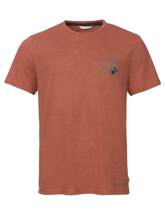 VAUDE Mens Redmont T-Shirt II VAUDE Mens Redmont T-Shirt II Farbe / color: auburn ()