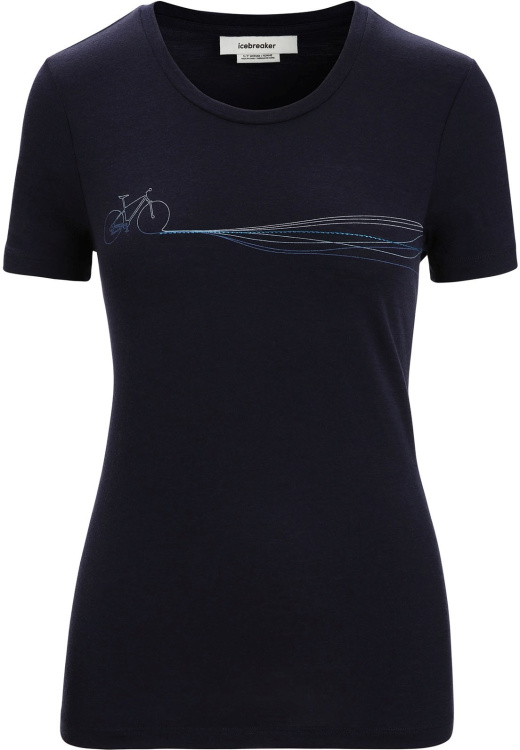 Icebreaker Tech Lite II SS Tee Cadence Paths Women Icebreaker Tech Lite II SS Tee Cadence Paths Women Farbe / color: midnight navy ()