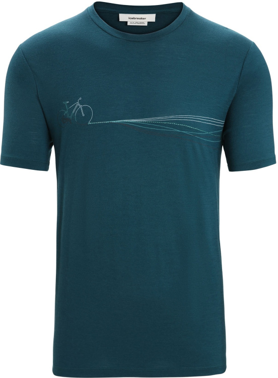 Icebreaker Tech Lite II SS Tee Cadence Paths Icebreaker Tech Lite II SS Tee Cadence Paths Farbe / color: green glory ()