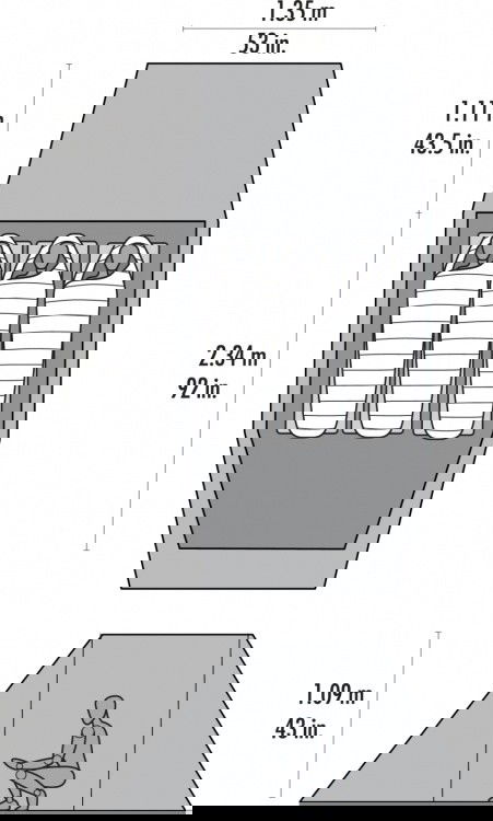 Maße / Dimensions Tindheim 3
