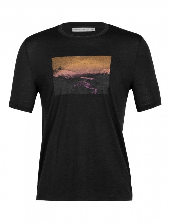 Icebreaker Tech Lite II SS Tee Mountain Mantra Icebreaker Tech Lite II SS Tee Mountain Mantra Farbe / color: black ()