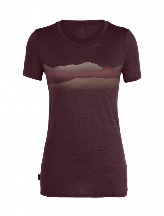 Icebreaker Womens Spector SS Crewe Misty Horizon Icebreaker Womens Spector SS Crewe Misty Horizon Farbe / color: burgundy ()