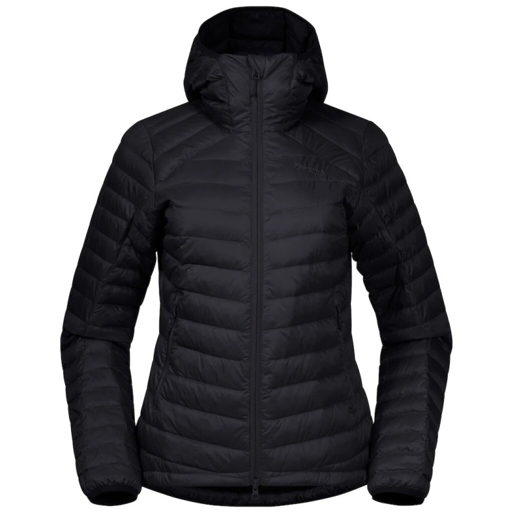 Bergans Roros Down Light Womens Jacket w Hood Bergans Roros Down Light Womens Jacket w Hood Farbe / color: black ()