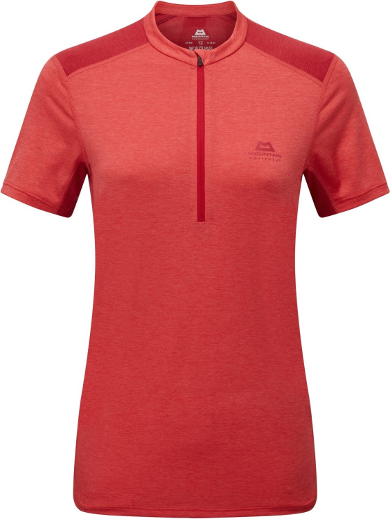 Mountain Equipment Nava SS Womens Zip-T Mountain Equipment Nava SS Womens Zip-T Farbe / color: hibiscus/capsicum red ()