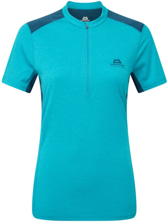 Mountain Equipment Nava SS Womens Zip-T Mountain Equipment Nava SS Womens Zip-T Farbe / color: topaz/majolica ()