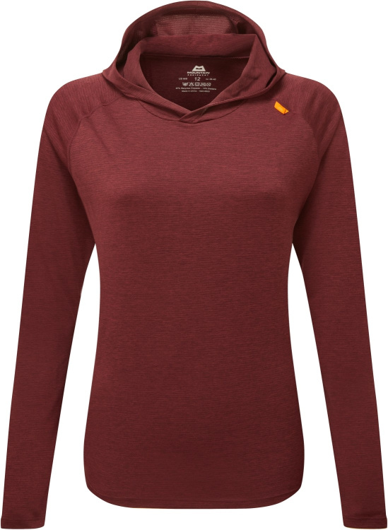 Mountain Equipment Glace Womens Hooded Top Mountain Equipment Glace Womens Hooded Top Farbe / color: raisin ()