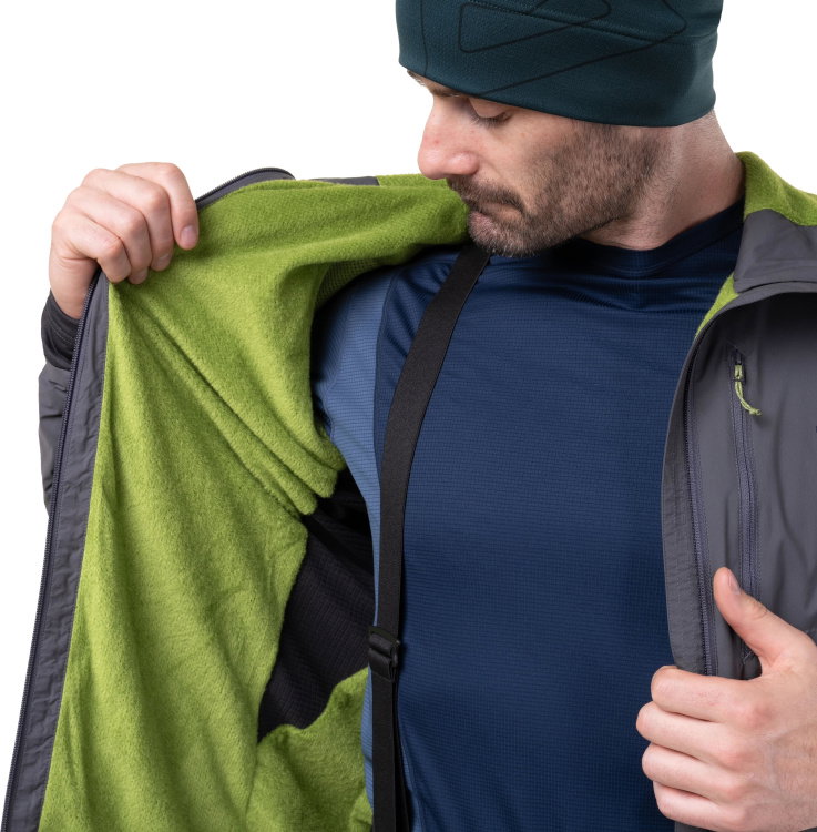 Detail winddichtes Futter / detail wind-proof lining, Farbe/color: anivil grey