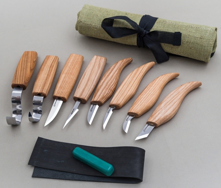 BeaverCraft Schnitzmesser 8er Set mit Etui BeaverCraft Schnitzmesser 8er Set mit Etui  ()