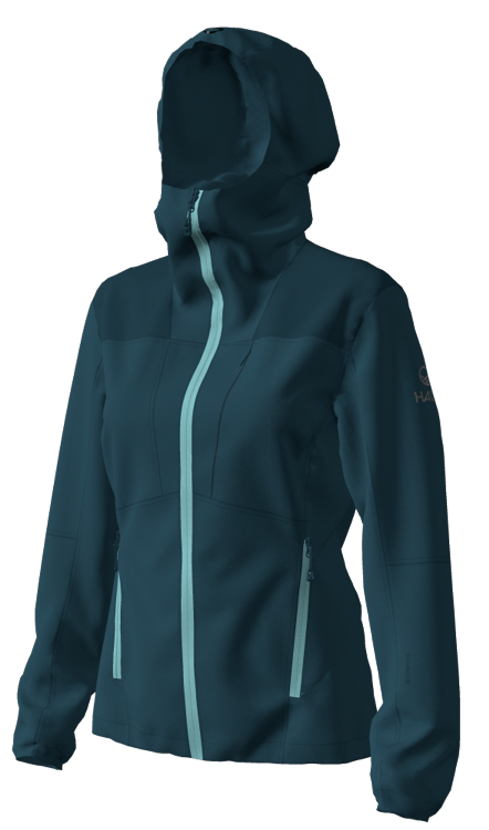 Halti Pallas Women Warm X-Stretch Jacket Halti Pallas Women Warm X-Stretch Jacket Farbe / color: refl. pond blue ()