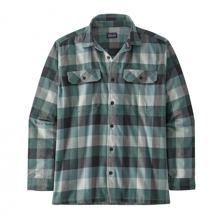 Patagonia Mens LS Organic Cotton MW Fjord Flannel Patagonia Mens LS Organic Cotton MW Fjord Flannel Farbe / color: guides nouveau green ()