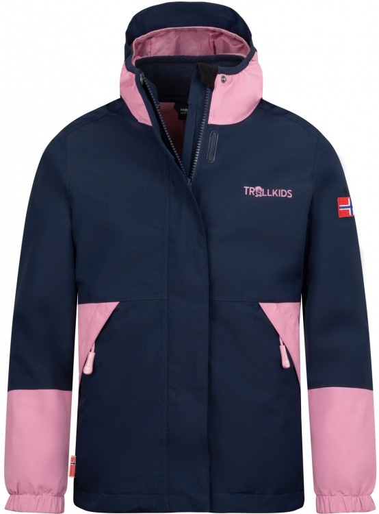 Trollkids Kids Kjerag 3in1 Jacket Trollkids Kids Kjerag 3in1 Jacket Farbe / color: navy/mauve ()