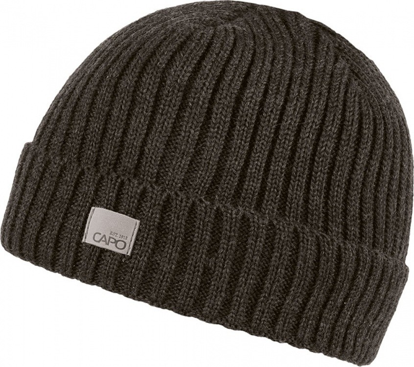 Capo Ribbed Short Wool Beanie, Full Fleece Lining Capo Ribbed Short Wool Beanie, Full Fleece Lining Farbe / color: anthracite ()