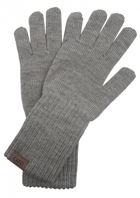 Capo Handschuh Wolle mit langer Stulpe Capo Handschuh Wolle mit langer Stulpe Farbe / color: grey ()