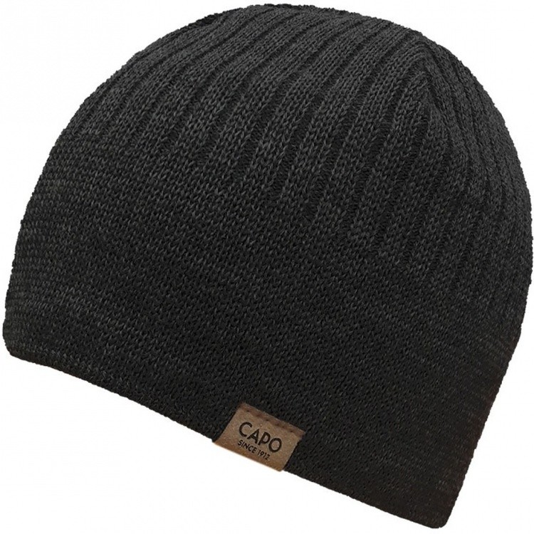 Capo Hat With Recycled Yarn Capo Hat With Recycled Yarn Farbe / color: black ()